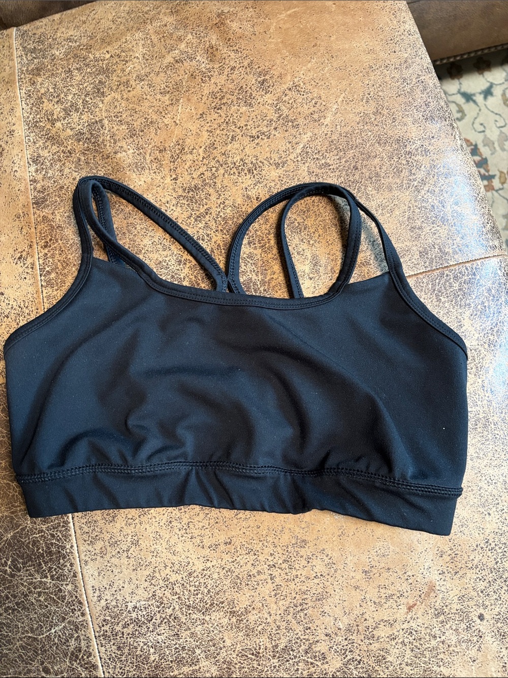 GAIAM Black Double-Strap Sports Bra
